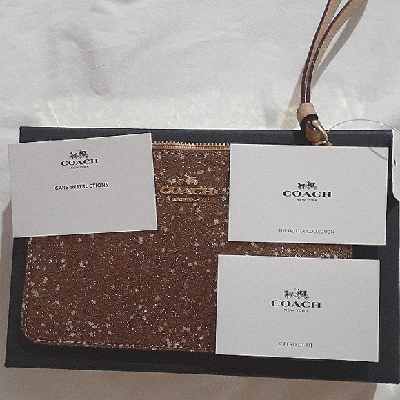 🆕 COACH WRISTLET GOLD START GLITTER - Picture 10 of 12